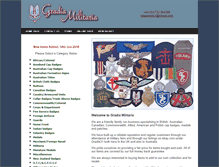 Tablet Screenshot of gradiamilitaria.com